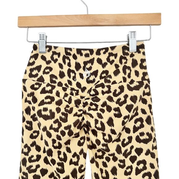 Ryderwear Leopard Cheetah Scrunch Butt Leggings Sz S - Picture 4 of 5